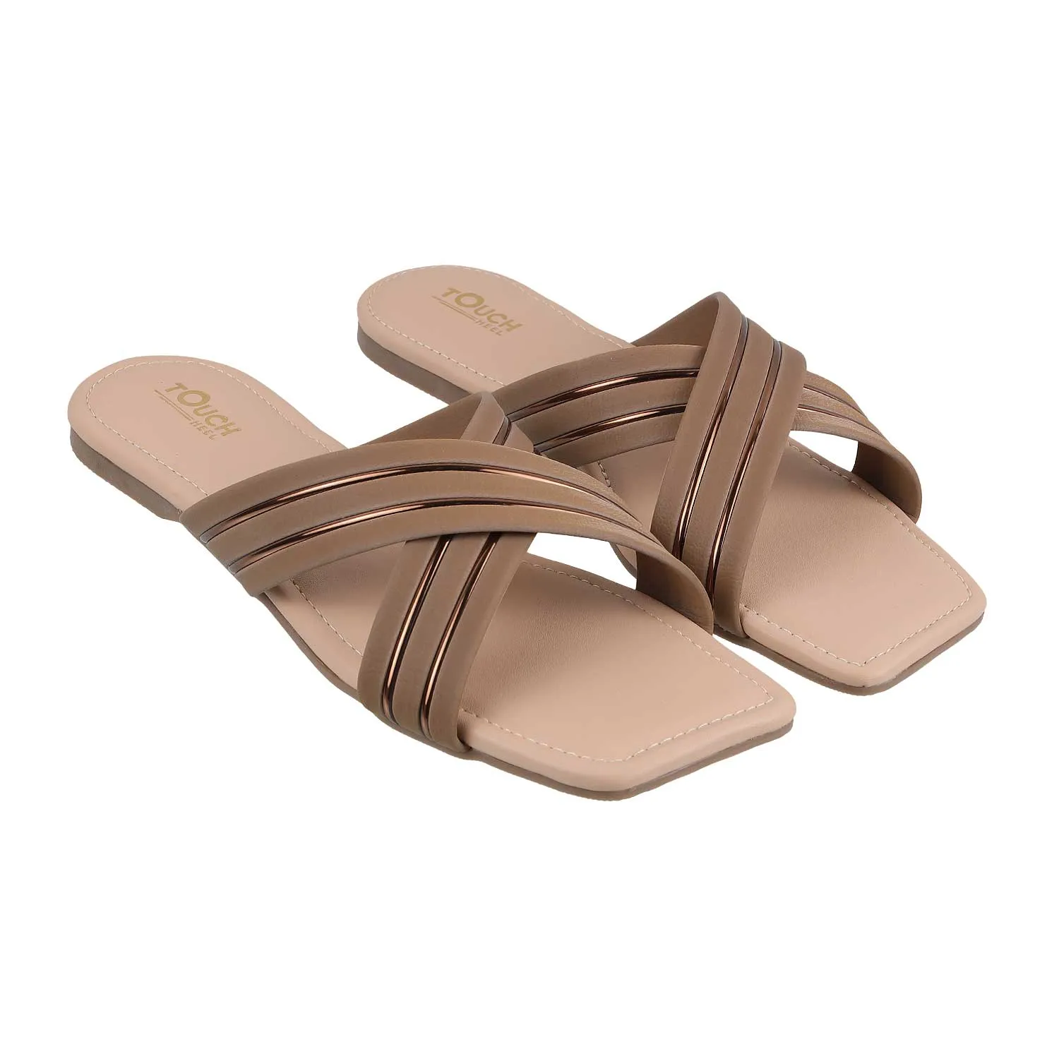 Leather Bow Tie Slip-On Flats
