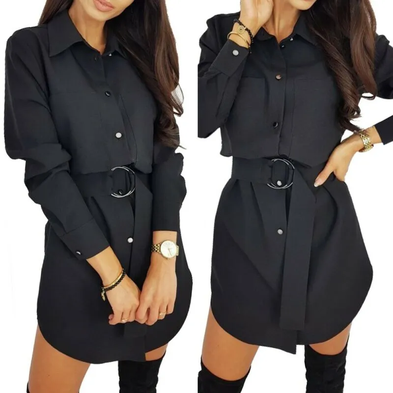 Long Sleeve Shirt Dress