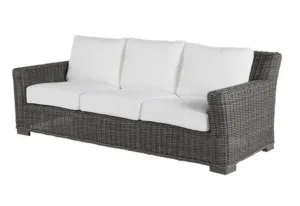 Malibu Outdoor Wicker Sofa - Slate Gray