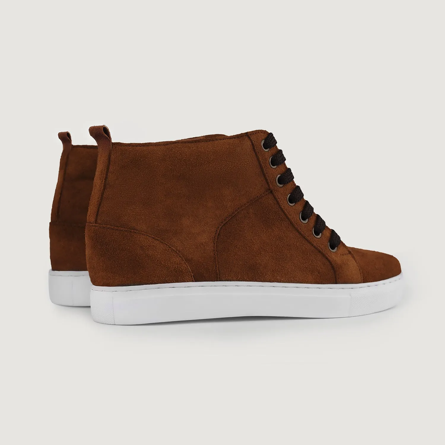Marty High Top Brown Suede Sneakers