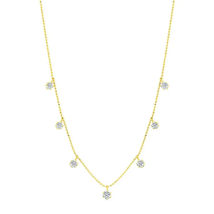 Medium Floating Diamond Necklace