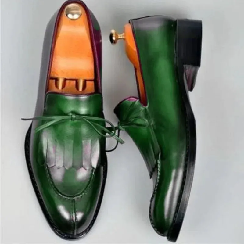 Men Leather Slip On Shoes