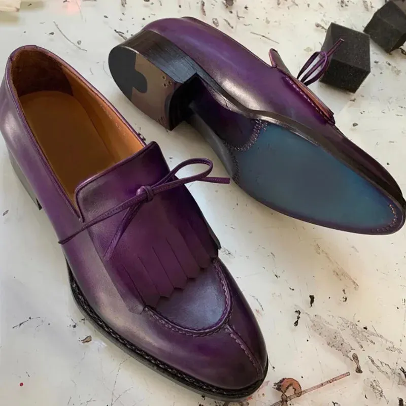 Men Leather Slip On Shoes