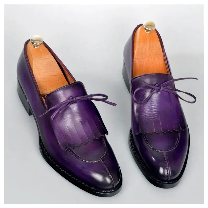 Men Leather Slip On Shoes
