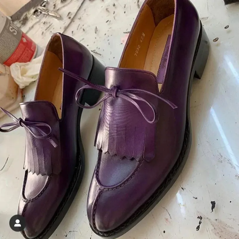 Men Leather Slip On Shoes