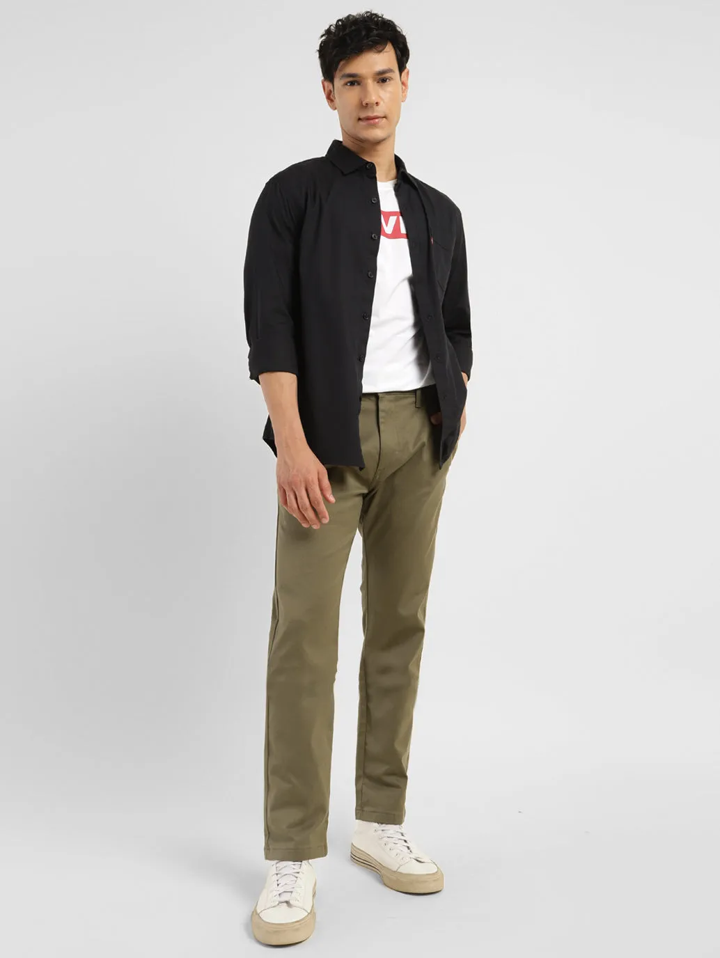 Men's 512 Green Slim Tapered Fit Chinos