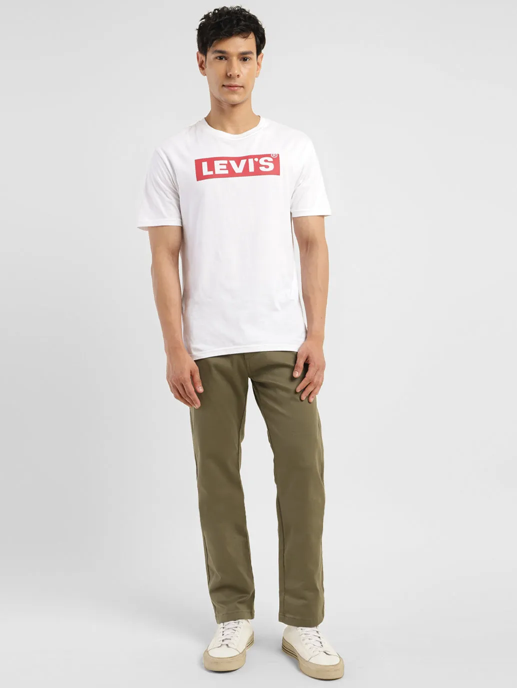 Men's 512 Green Slim Tapered Fit Chinos