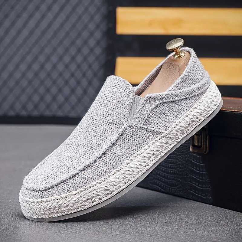 Men’s Classic Linen Slip-On Loafers | Ideal for All Seasons