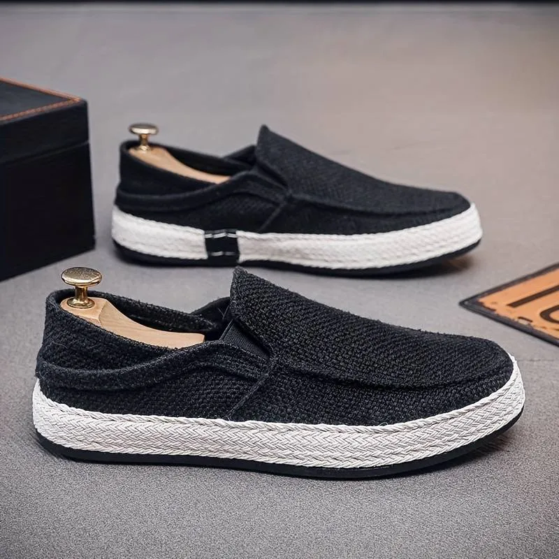 Men’s Classic Linen Slip-On Loafers | Ideal for All Seasons