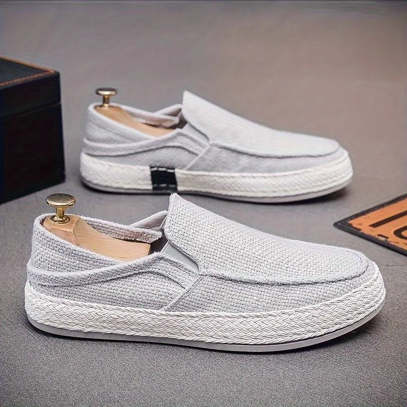 Men’s Classic Linen Slip-On Loafers | Ideal for All Seasons