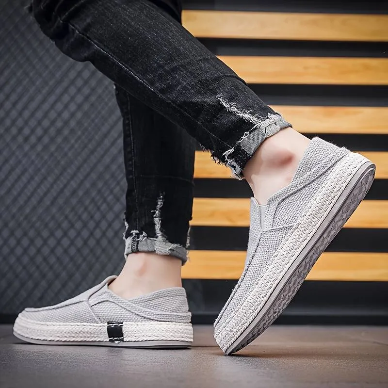 Men’s Classic Linen Slip-On Loafers | Ideal for All Seasons