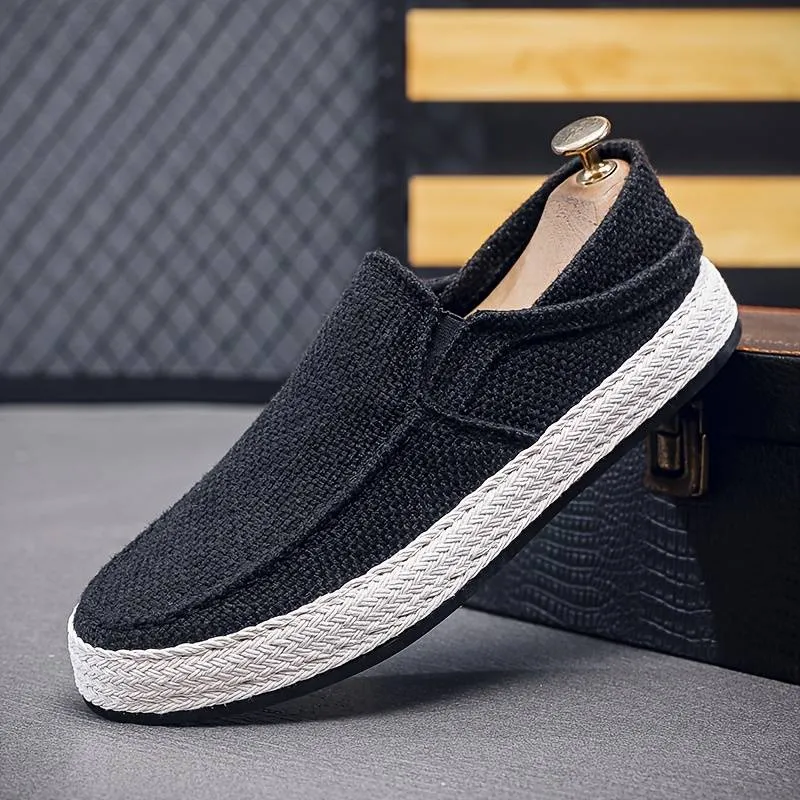 Men’s Classic Linen Slip-On Loafers | Ideal for All Seasons
