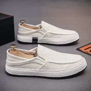 Men’s Classic Linen Slip-On Loafers | Ideal for All Seasons