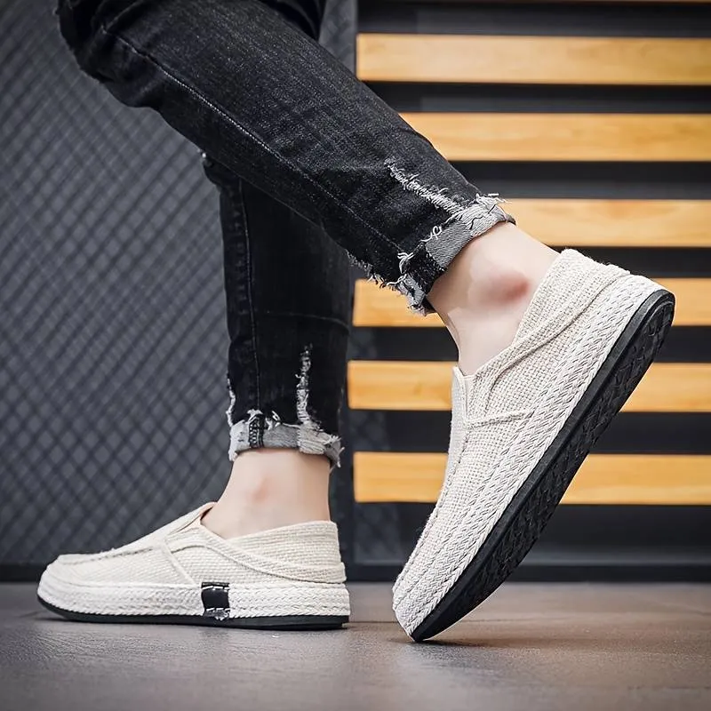 Men’s Classic Linen Slip-On Loafers | Ideal for All Seasons