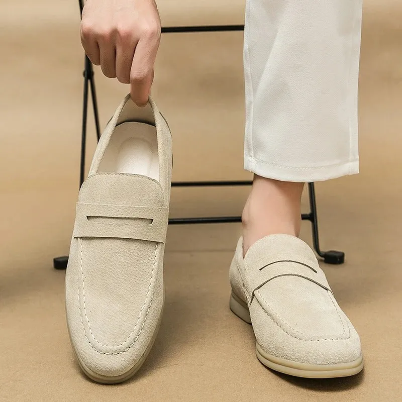 Men’s Elegant Suede Loafers with Sturdy Sole | For Everyday Wear