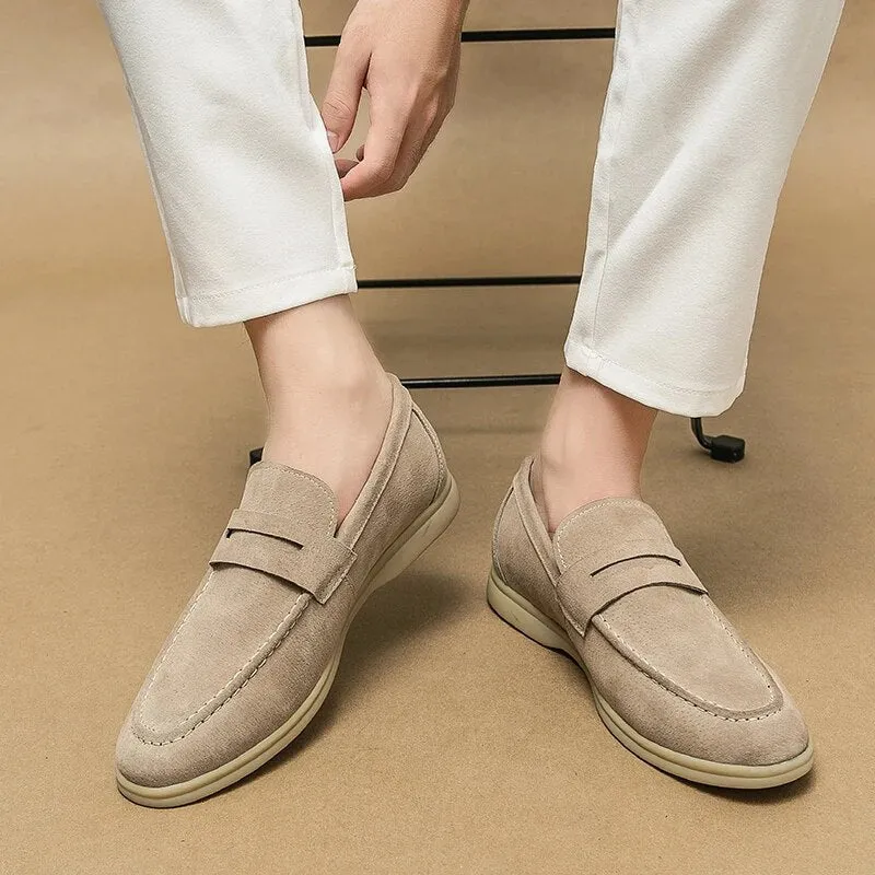 Men’s Elegant Suede Loafers with Sturdy Sole | For Everyday Wear