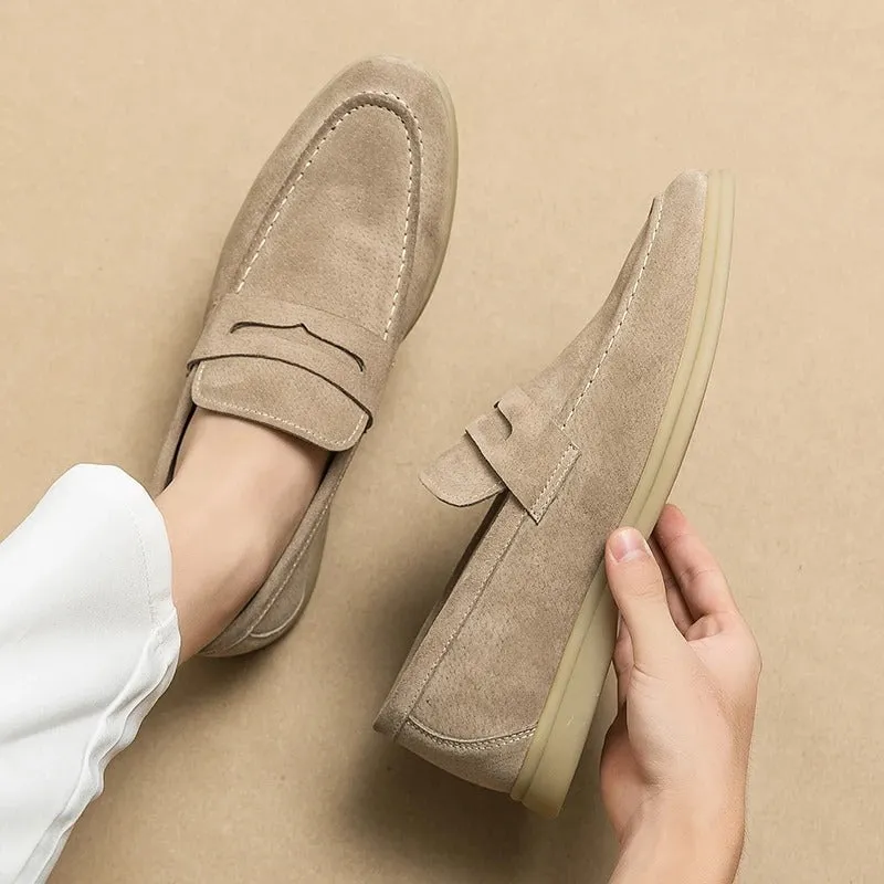 Men’s Elegant Suede Loafers with Sturdy Sole | For Everyday Wear