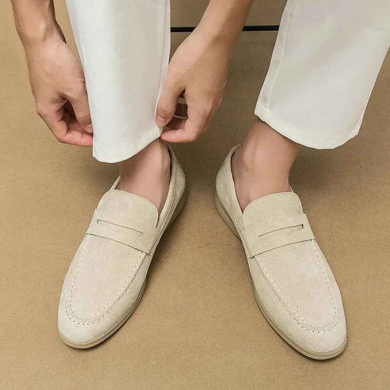 Men’s Elegant Suede Loafers with Sturdy Sole | For Everyday Wear