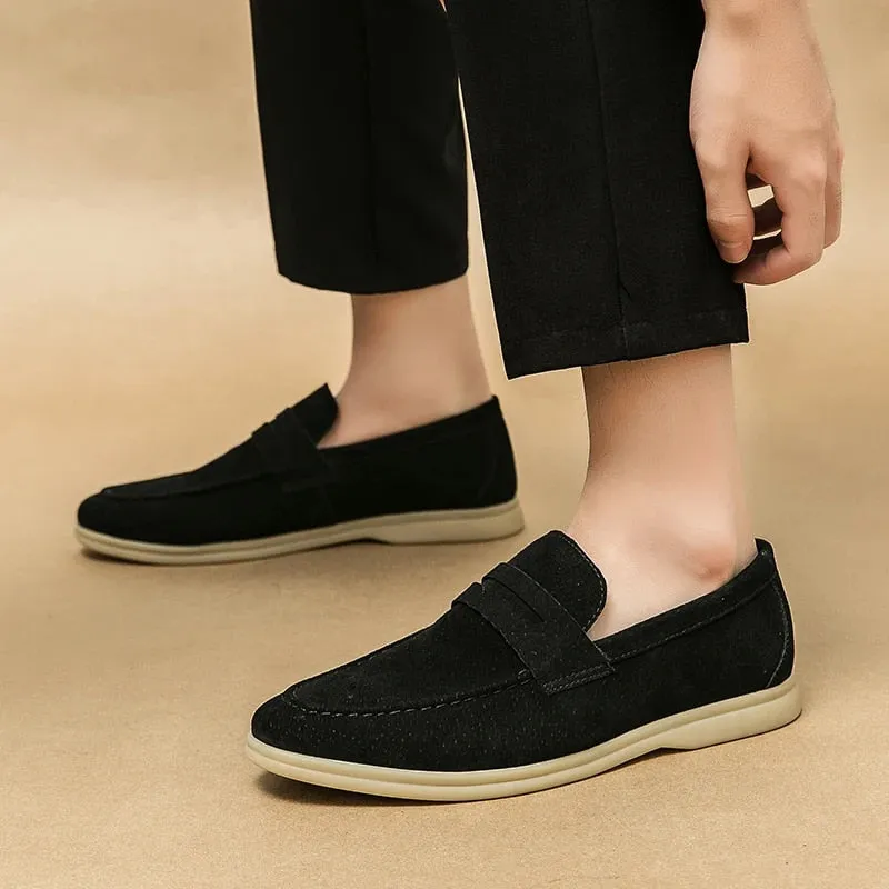 Men’s Elegant Suede Loafers with Sturdy Sole | For Everyday Wear