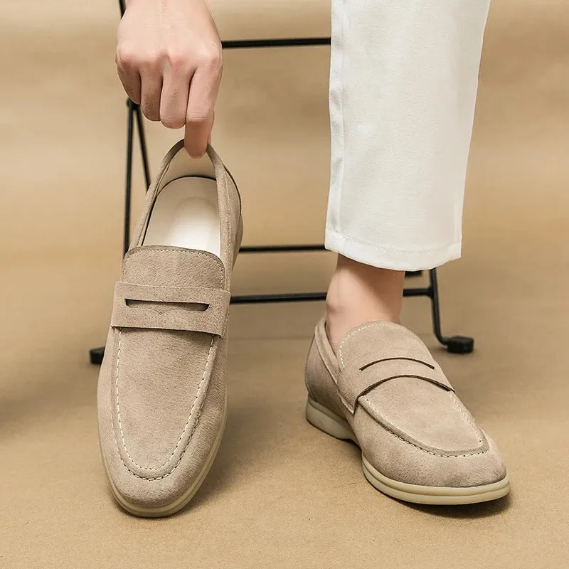 Men’s Elegant Suede Loafers with Sturdy Sole | For Everyday Wear