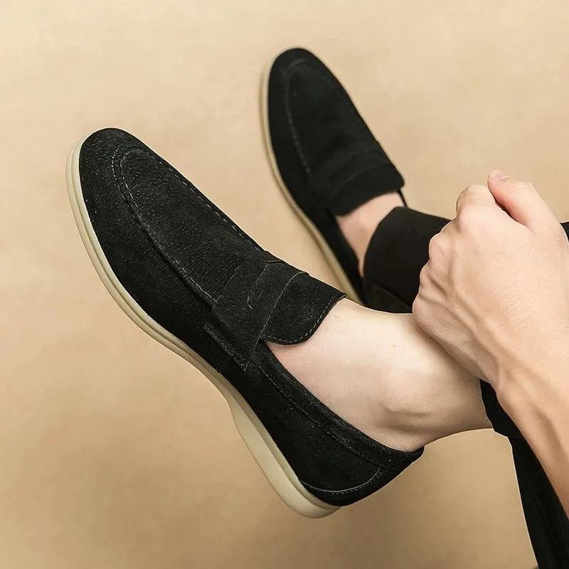 Men’s Elegant Suede Loafers with Sturdy Sole | For Everyday Wear