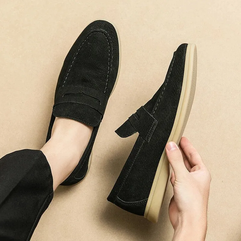 Men’s Elegant Suede Loafers with Sturdy Sole | For Everyday Wear