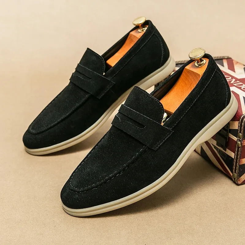 Men’s Elegant Suede Loafers with Sturdy Sole | For Everyday Wear