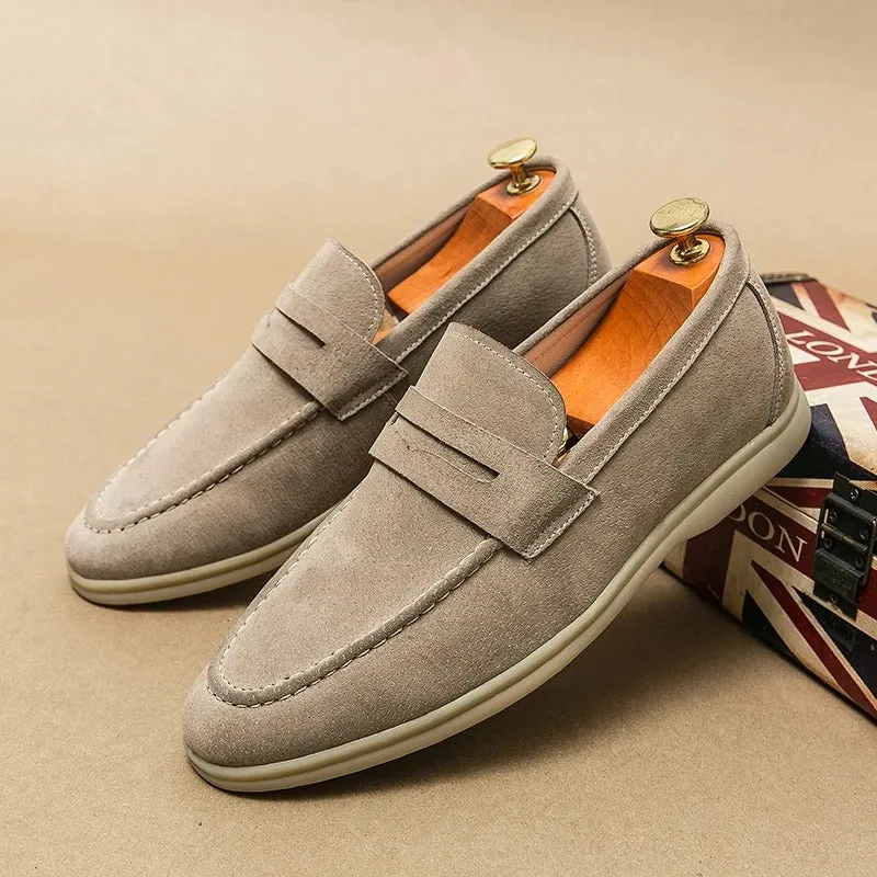 Men’s Elegant Suede Loafers with Sturdy Sole | For Everyday Wear