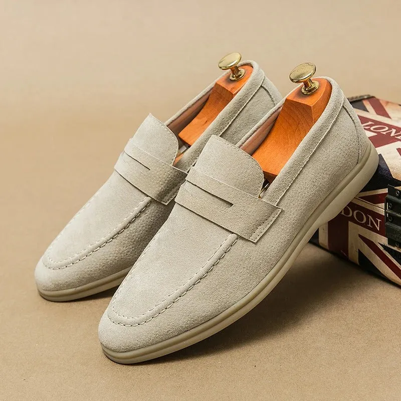 Men’s Elegant Suede Loafers with Sturdy Sole | For Everyday Wear