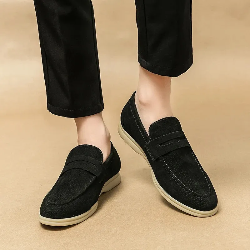 Men’s Elegant Suede Loafers with Sturdy Sole | For Everyday Wear