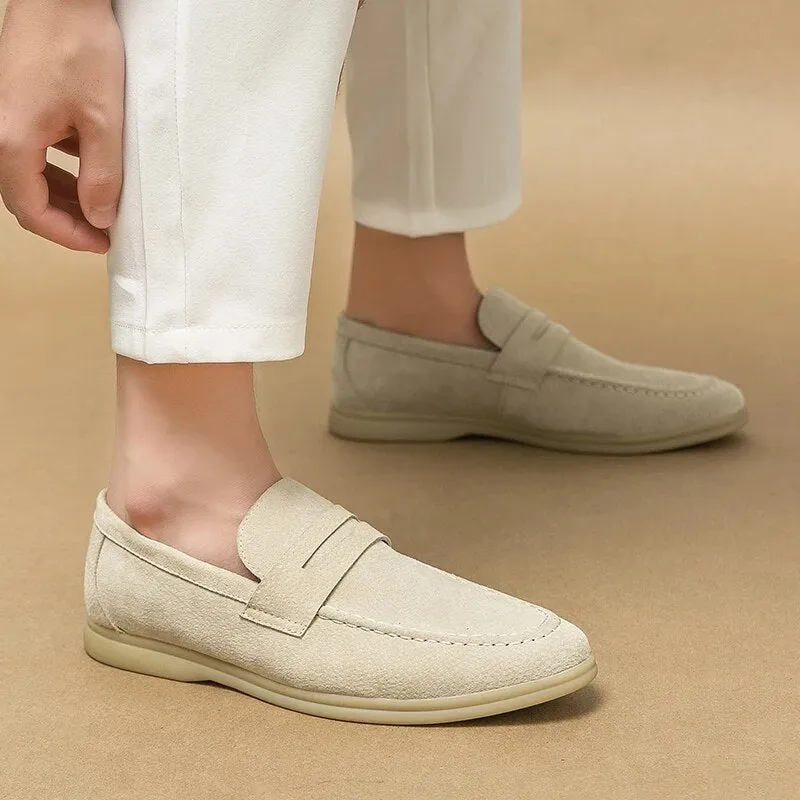 Men’s Elegant Suede Loafers with Sturdy Sole | For Everyday Wear