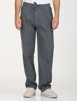 Men's Grey Regular Fit Joggers