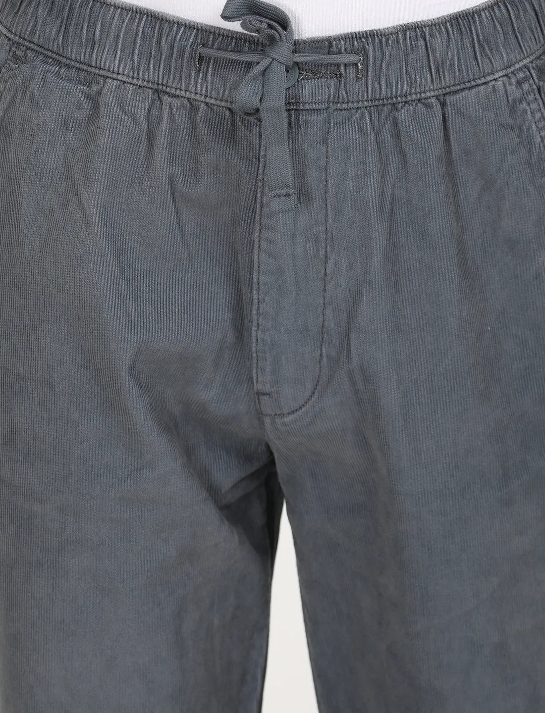 Men's Grey Regular Fit Joggers