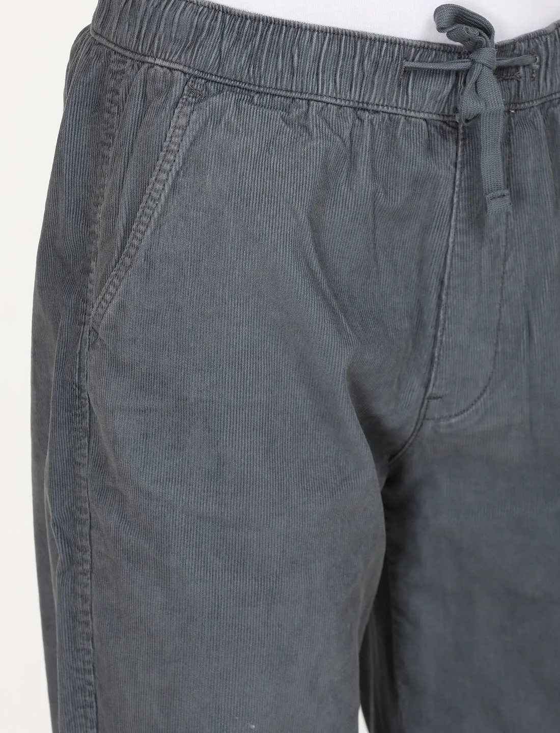 Men's Grey Regular Fit Joggers