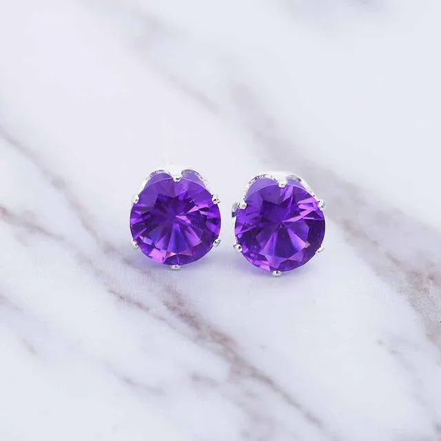 New Luxury Brand Stud Crystal Earring at variety colors