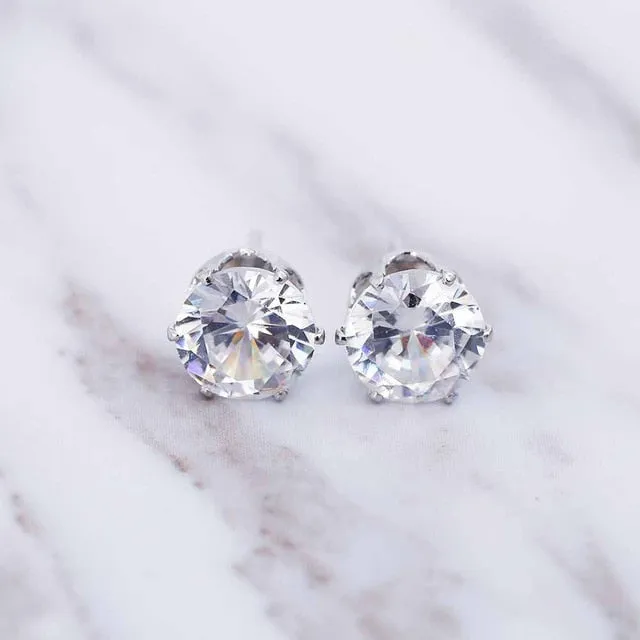 New Luxury Brand Stud Crystal Earring at variety colors
