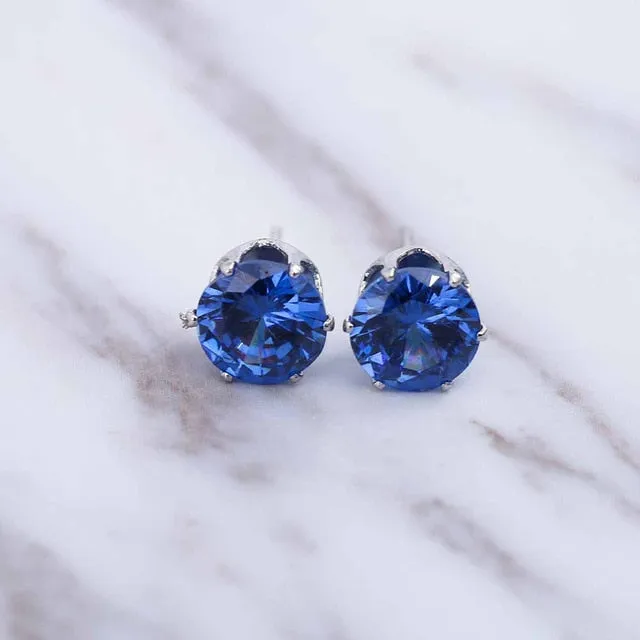New Luxury Brand Stud Crystal Earring at variety colors