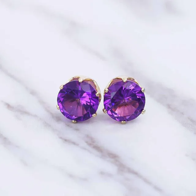 New Luxury Brand Stud Crystal Earring at variety colors