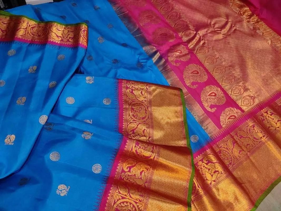 New Trendy Gadwal Pure Silk Saree