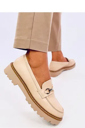 NEW Woman Platform Loafers  - Beige