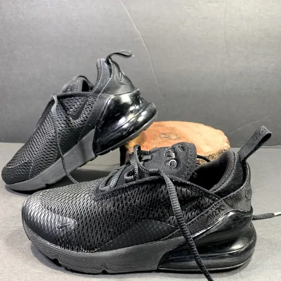 Nike Air Max 270 Toddler Sneakers “ Triple Black “ Shoe Size- 13.5C