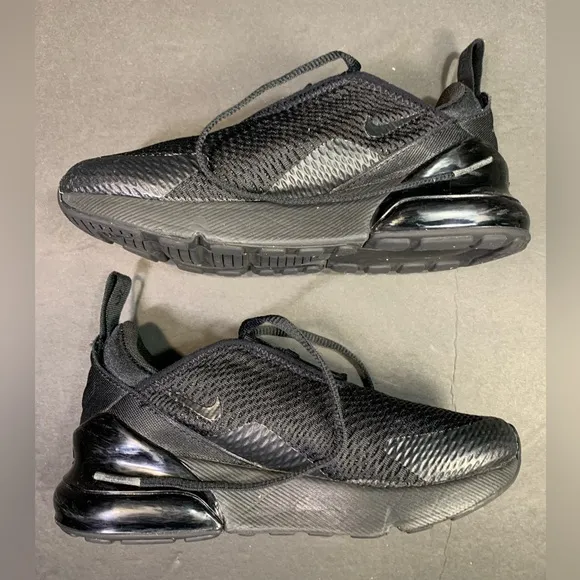 Nike Air Max 270 Toddler Sneakers “ Triple Black “ Shoe Size- 13.5C