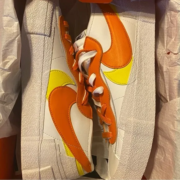 Nike x Sacai Blazer Low Magma Orange DD1877-100 Mens Sneakers Size 13 NEW W/ BOX