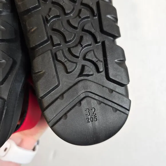 NWT Birkenstock Mogami Sandals Size 1Y/EU32 Narrow Fit Active Red Birks 1023559