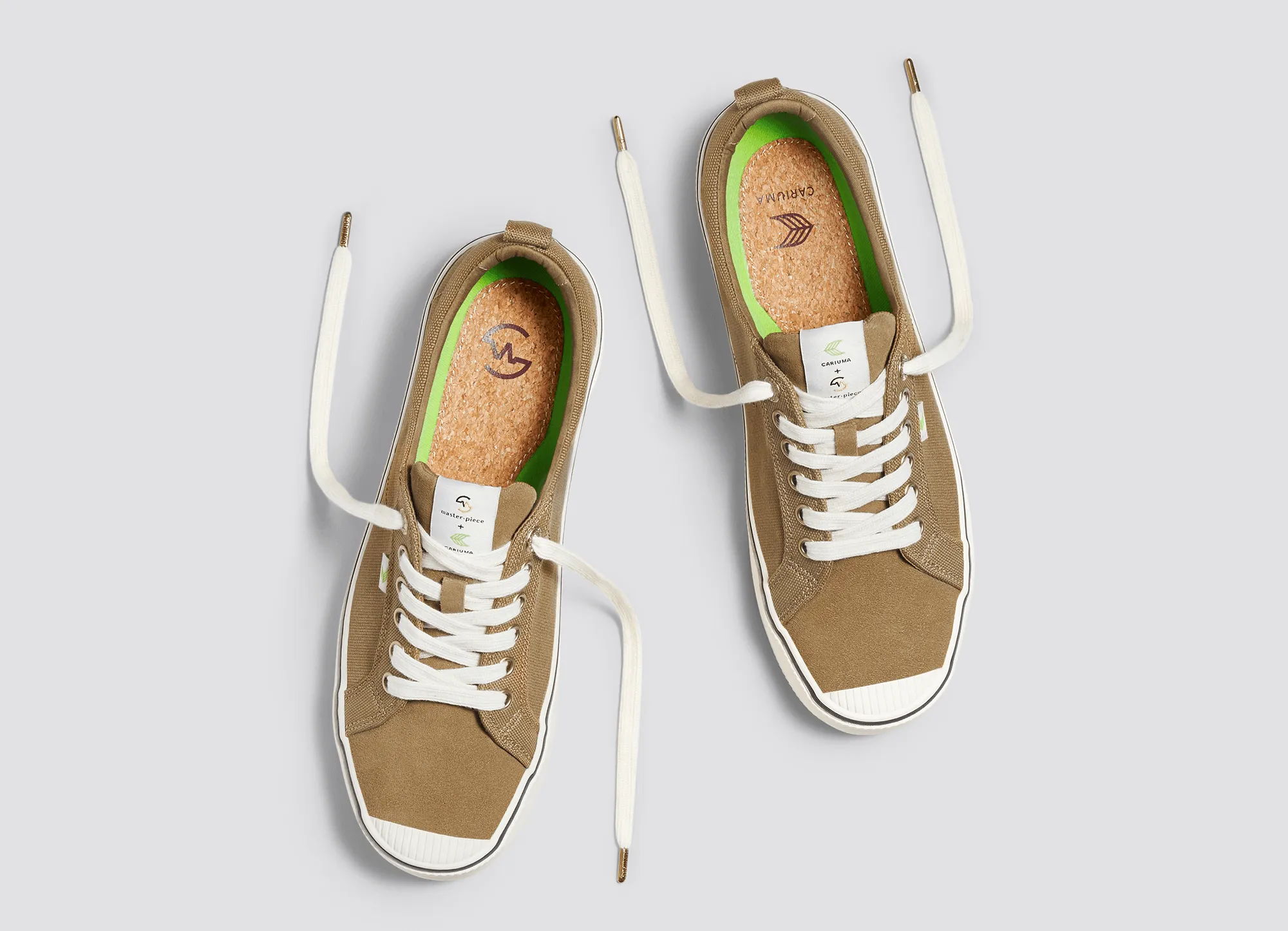 OCA Low master-piece Camel Cordura and Suede Sneaker Men