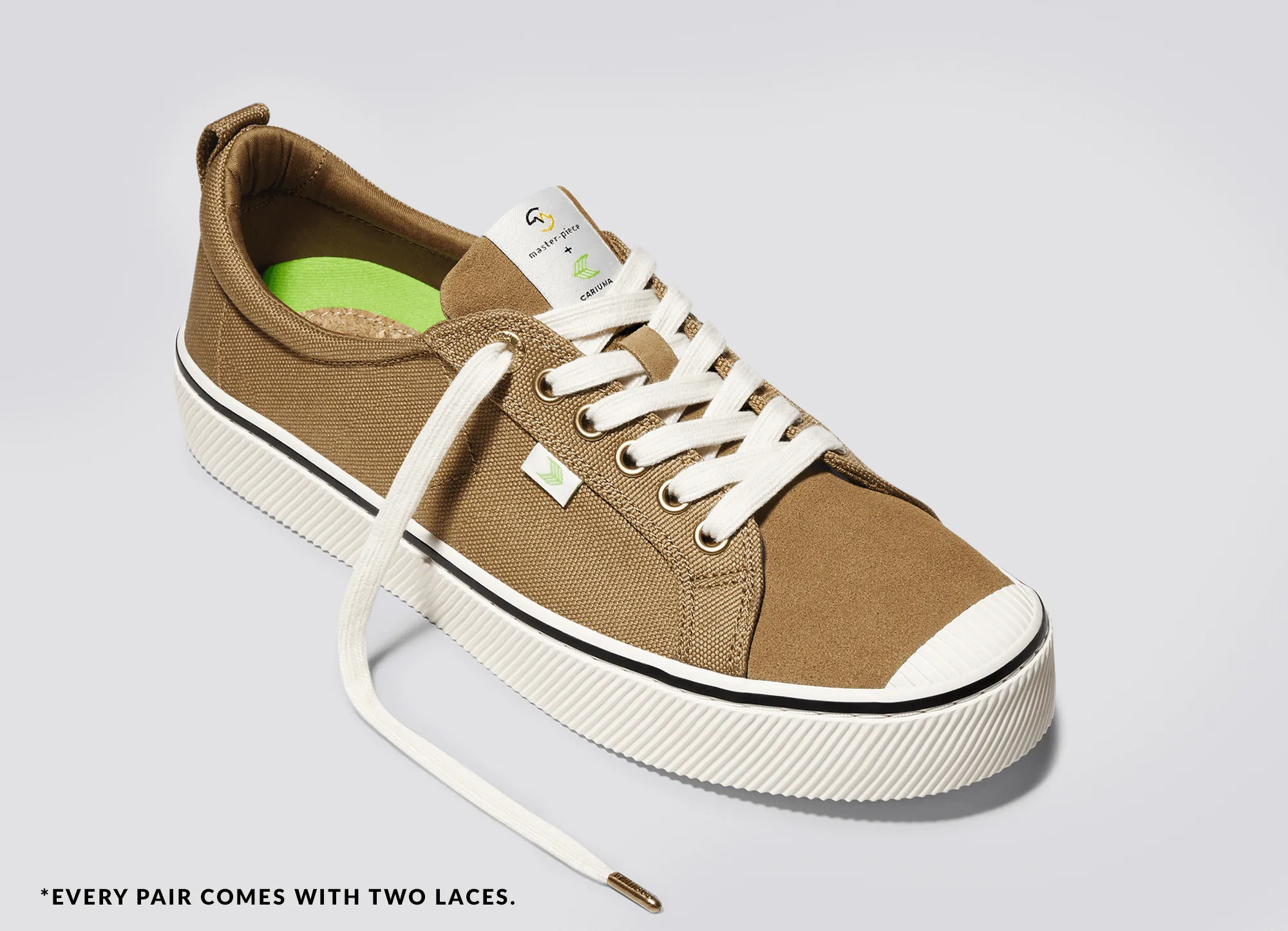 OCA Low master-piece Camel Cordura and Suede Sneaker Men