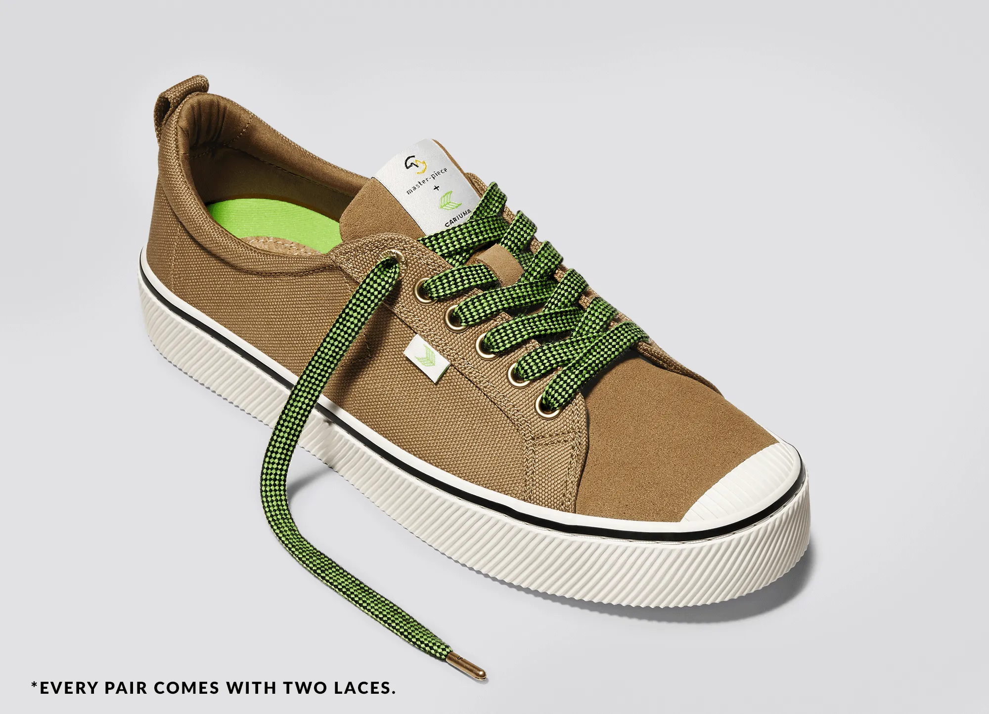 OCA Low master-piece Camel Cordura and Suede Sneaker Men
