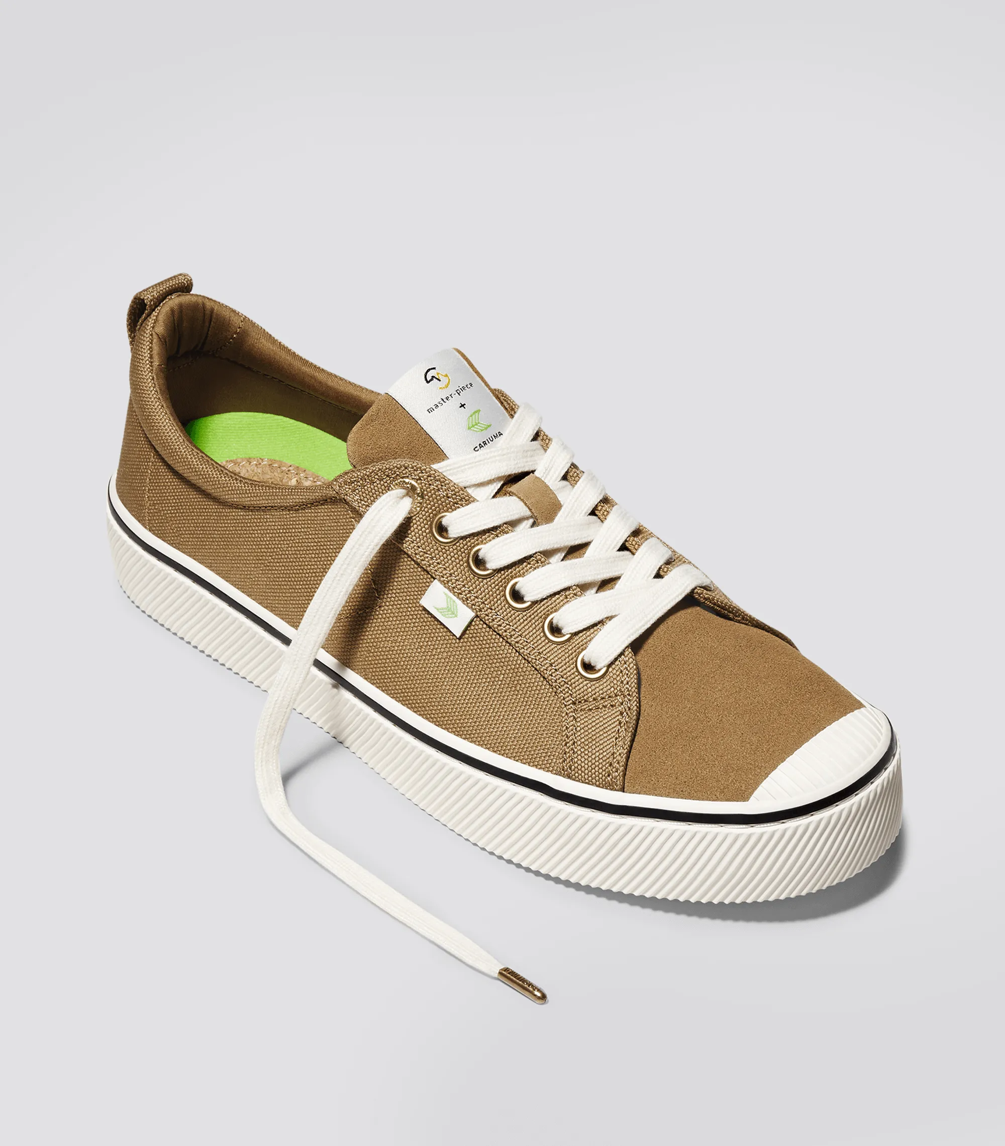 OCA Low master-piece Camel Cordura and Suede Sneaker Men