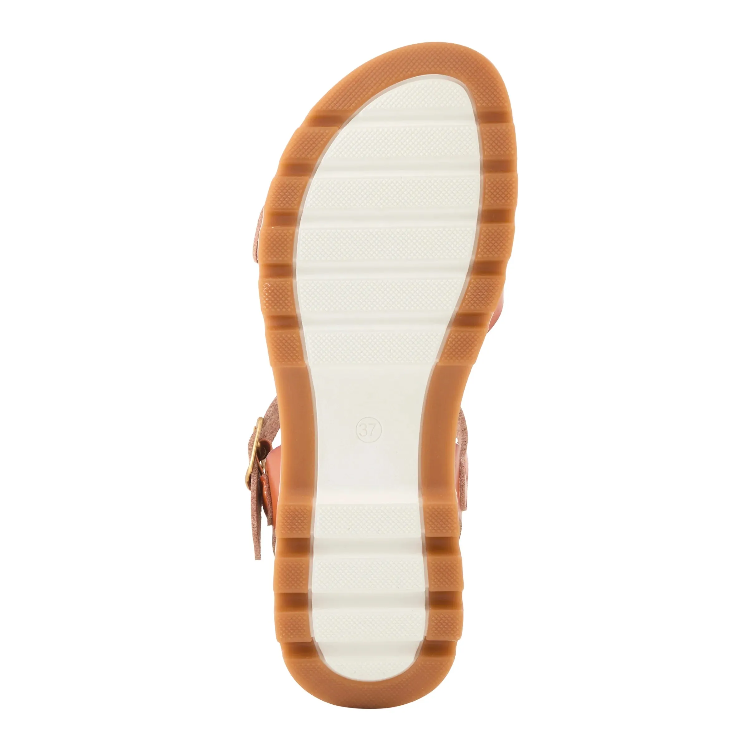 Patrizia by Spring Step Women's Bunch Ankle Strap Sandal - Cognac