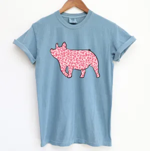 Pink Cheetah Pig ComfortWash/ComfortColor T-Shirt (S-4XL) - Multiple Colors!
